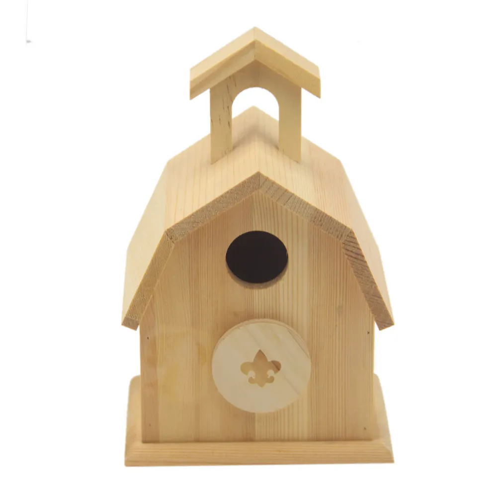 wooden bird house Rustic Bird House Wood New Cedar Wooden Decorative Birdhouse Hanging Nest