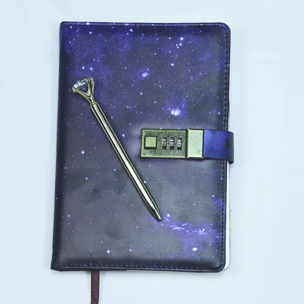Diary with lock and key