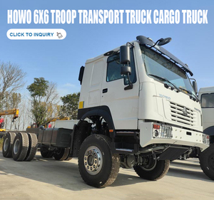 รถบรรทุกสินค้าขนาดกลาง Sinotruk Howo 6x6 336 แรงม้า ขับเคลื่อน 6 ล้อ 20 ตัน แบบออฟโรด กระบะแบน ใหม่ ยูโร 2 ดีเซล พร้อมกล้องมองหลัง สำหรับงานโลจิสติกส์ - Product Image 2