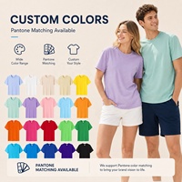 T-shirt unisexe personnalisé avec logo – Couleurs variées, tissu technique doux de qualité supérieure, col rond vierge pour impression, vêtements de marque, vente en gros OEM