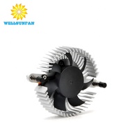 Ventilateur sans cadre DC WellSunFan, fournisseur vérifié d'usine de Shenzhen, en aluminium avec pales PBT, 5V 12V 24V, refroidisseur VGA 50x10mm, lot de deux