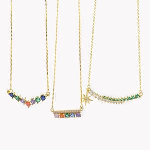 Moda collane in pietra naturale gioielli per donna collana in argento sterling s925 placcato oro cz ragazza e ragazzo - Product Image 1