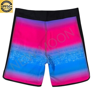 Shorts de plage personnalisés pour hommes, protection solaire, décontractés, d'été, à rayures, maillot de bain, avec logo personnalisé - Product Image 2