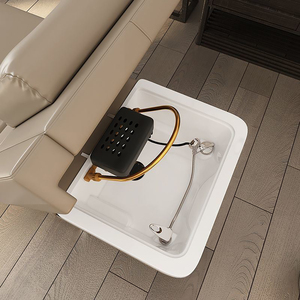 Lettino da Parrucchiere Elettrico Regolabile in Pelle Sintetica con Circolazione d'Acqua e Massaggio Terapeutico per Piedi e Testa per Saloni di Bellezza - Product Image 4