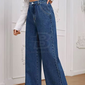 Pantalones vaqueros rectos informales de alta calidad, transpirables, hechos en Pakistán, precio bajo, venta en línea, logotipo de cintura - Product Image 4