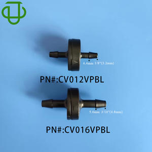 Vanne de retenue à diaphragme intégré de haute qualité, en plastique PP noir translucide, structure à bille pneumatique basse pression pour l'huile et l'eau - Product Image 3