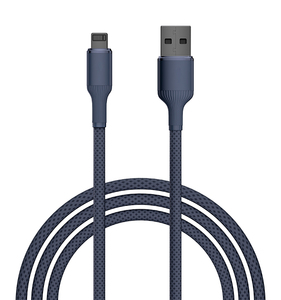 สายชาร์จแบบถักเร็ว12W แบบกำหนดเองสำหรับสายสำหรับ <span class=keywords><strong>iPhone</strong></span> พร้อมช่องเสียบ8PIN USB ที่ทนทานและการถ่ายโอนข้อมูลความเร็วสูง - Product Image 1