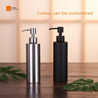 Savon liquide pour hôtel, salle de bain, cuisine, ALEO, écologique, doux, imperméable, en acier inoxydable 304, 350 ml, couleur personnalisable, doré