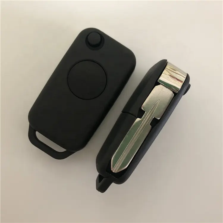 Auto Flip Remote Key Shell 1 Knop Voor Mercede Ben-Z Sleutel