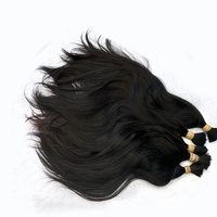 Mèches de cheveux vietnamiens bruts non traités sans trame en vrac mèches de cheveux humains bruts faisceaux de cheveux chinois