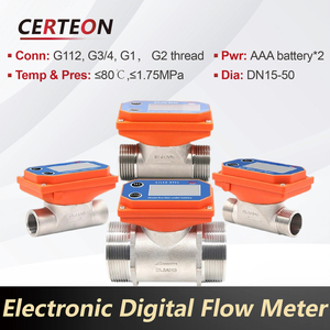 Flow meter digital cairan inline kecil dari baja tahan karat dengan tenaga baterai akurat tinggi - Product Image 3