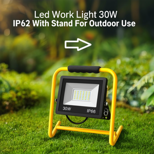 Led Work <b>Light</b> 30W IP66 With Stand For Outdoor Use - Product Image 3