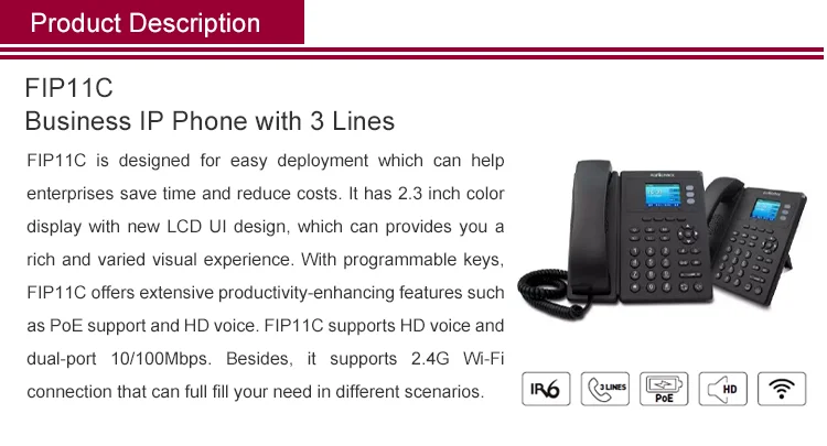 High Quality Hot Design wholesale price IP PBX system VoIP Phone for office/school/hospital/hotel