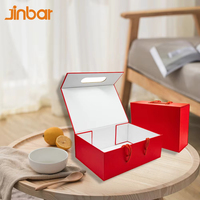 Coffret Cadeau Magnétique Pliable Tout-en-un Jinbar – Matériaux Recyclés, Logo Personnalisé, Tailles Mixtes pour Présents Assortis