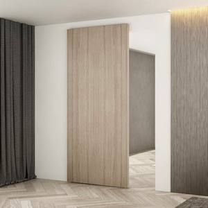 Puerta Corredera de Madera de Nogal Estándar Europeo, Puerta Corredera Interior Invisible, Puerta Corredera Oculta Invisible, Puerta Corredera Plana Invisible - Product Image 6