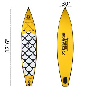 Inflatable Paddle Board Bag Mesh Isup Drop Stitch Custom Stand up DF <b>Fish</b> Scales Customizable Accessories Includes Paddle Backpa - Product Image 1