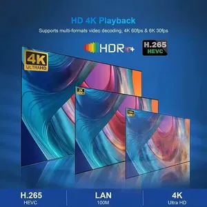 Boîtier TV Android uniquement, Smart 2025, 4K, OTT TX, Super 8k, décodeur, très populaire aux États-Unis, au Royaume-Uni, en Europe, en arabe - Product Image 3
