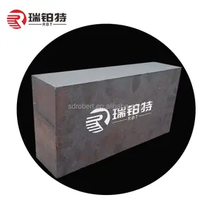 High Temp Magnesite Magnesia Chromite Fire Brick Mag-Cr Refractory Fired Mag Chrome Bricks For Furnace Lining