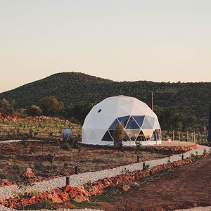 Carpa Domo Geodésica Transparente de PVC, Resistente a la Oxidación, Amplio Espacio, para Resorts, Carpa Domo Comercial con Baño, Aseo y Sala de Estar - Product Image 3