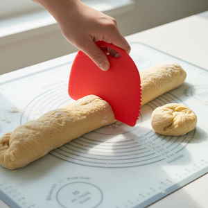 Flexibler Silikon-Teigschaber in Lebensmittelqualität mit Edelstahlkern für die Küche - Product Image 1