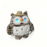 Robot en peluche parlant à commande vocale IA, compagnon émotionnel, vocalisation musicale, en fibre, mignon, cadeau pour enfants et adolescents - Grande Vente