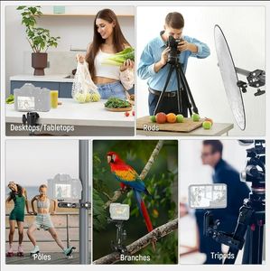 <span class=keywords><strong>Bras</strong></span> magique multifonction pour photographie, support en alliage d'aluminium, <span class=keywords><strong>pince</strong></span> pour appareil photo, télescope, distance de serrage 13-65 mm, charge 1,5 kg - Product Image 1