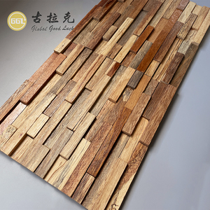 Mosaico de Madera Natural en Forma de Tira, Visión 3D, para Decoración de Paredes de Apartamentos, Vestíbulos, Dormitorios, Caminos Exteriores y Jardines - Product Image 6