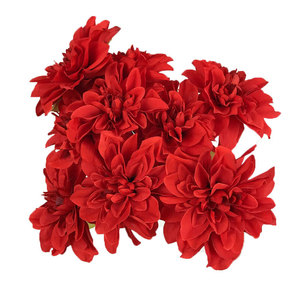 Flores artificiales color vino tinto para decoración de techos de hoteles, filas de flores para pasillos, flores de seda, arte floral artificial. - Product Image 1