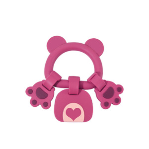 Jouet anneau en silicone de qualité alimentaire pour bébés de plus de 3 mois, bâton de dentition, fournitures pour bébés et tout-petits - Product Image 1