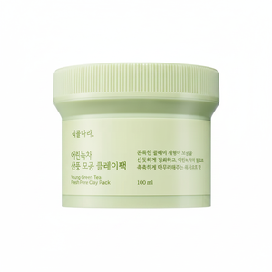 Shingmulnara Young Green Tea 100ml Pack d'argile à pores frais Masque facial fonctionnel de bonne qualité - Product Image 2