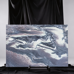 Mármol <span class=keywords><strong>Cipollino</strong></span> Ondulato Moderno Pulido en Capas con Vetas en Negro, Marrón y Blanco, Piedra Natural para Paredes y Pisos de Baños con un Toque Elegante - Product Image 1