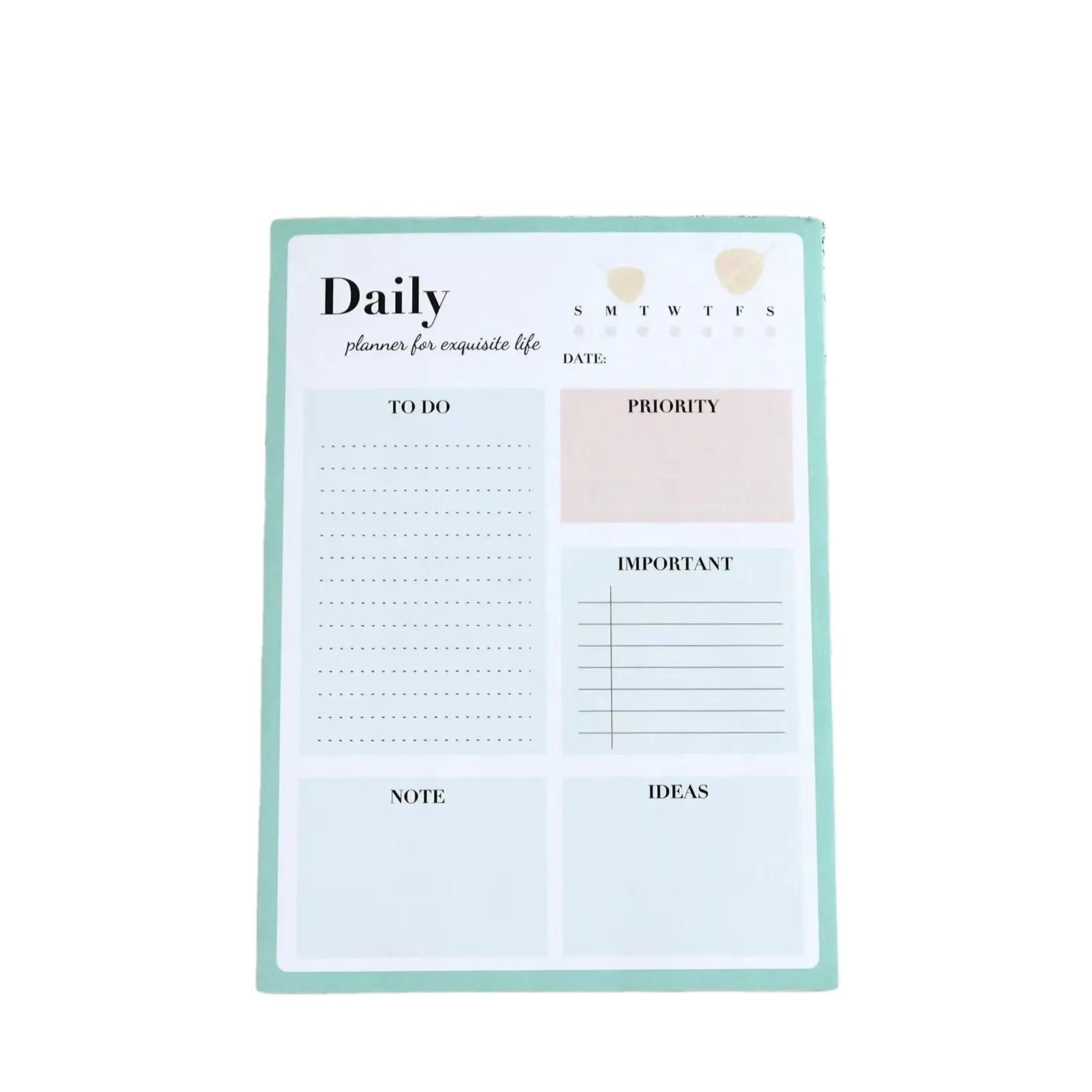 Weekely planner kawaii memo pad weekly note book with memo pad To-do list daily