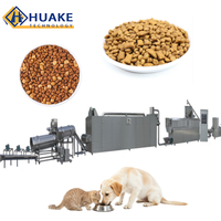 Extrudeuse d'aliments pour animaux de compagnie entièrement automatique 100-150 kg, ligne de production d'aliments secs pour chiens et chats, machine de fabrication d'aliments pour animaux