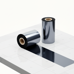 Nastro per Etichette di Lavaggio a Trasferimento Termico Compatibile di Alta Qualità 40mm X 300m Nastro in Resina Lavabile per Uso Tessile HP/OKI - Product Image 2