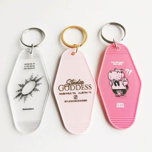 Custom Logo Promotional Hotel and Motel Keychains Blank Plastic ABS with Durable Metal Material - Product Image 5