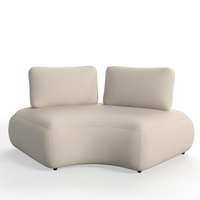 Canapé de réception moderne et créatif, style unique, siège de détente, canapé modulaire en tissu, adapté pour les halls d'hôtel et les zones d'attente