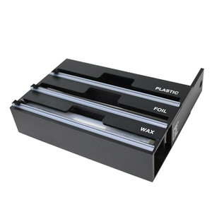 Distributeur de papier aluminium acrylique noir et de cire pour mur de <span class=keywords><strong>cuisine</strong></span>, distributeur de papier aluminium 3 en 1 - Product Image 3