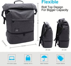 Mochila Impermeable de 40L para Deportes al Aire Libre, Viajes, con Cubierta para <span class=keywords><strong>Lluvia</strong></span>, para Camping, Escalada, Esquí, Ciclismo, Senderismo, Marca YATU - Product Image 6
