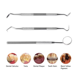 Dental <b>tools</b>, home dental mirrors, cleaning <b>tools</b>, tartar removal endoscopes, stainless steel double-headed probes. - Product Image 4