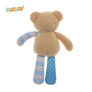 Famipet üretici renkli yama hayvan koleksiyonu dolması yumuşak gıcırtılı köpek oyuncak peluş oyuncak hayvan - Product Image 5