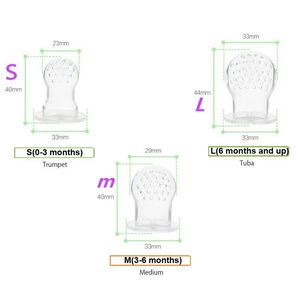 Alimentador de silicona para bebés, pezón seguro para niños, chupete de leche, fruta fresca, alimentos de 0 a 12 meses - Product Image 4