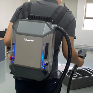 Machine de nettoyage laser portable mini 100W 120W pour sac à dos, idéale pour l'élimination de la rouille et de la peinture sur bois, métal, acier inoxydable et aluminium en extérieur - Product Image 2