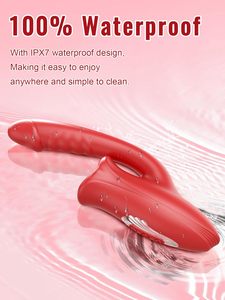 Zunge Rose Sexspielzeug Realistische <span class=keywords><strong>Dildo</strong></span> vibratoren,, Klitoris <span class=keywords><strong>vibrator</strong></span> mit lecken Nippel Kitzler Stimulator Adult Sexspielzeug - Product Image 3