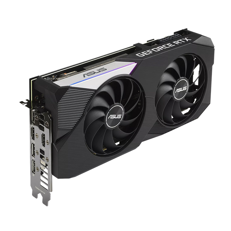 ASUS DUAL Geforce RTX 3070 V2 OC 8GB - Overclocked GPU