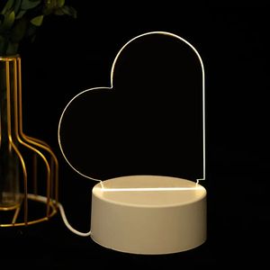 Neue kreative Neuheit Geschenke Ideen LED Message Board Business Werbe handwerk 3D Nachtlicht Note Board 3D Nacht beleuchtung Geschenke - Product Image 5