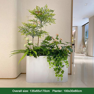 Adorno para el hogar interior, pequeño, grande, grande, plantas en maceta, árbol, plantas artificiales de palmera con maceta - Product Image 6