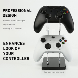 Tùy Chỉnh In Xbox Một Kép Điều Khiển Tai Nghe Hiển Thị <span class=keywords><strong>Stand</strong></span> Chơi Game Giao Diện Điều Khiển Giá Chủ Acrylic Trò Chơi Điều Khiển Đứng - Product Image 4
