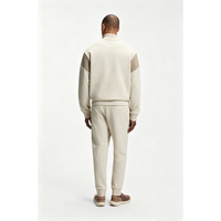 Ensemble de survêtement bicolore personnalisé pour homme : veste zippée et pantalon de jogging pour le sport quotidien décontracté, toutes saisons, streetwear, support OEM
