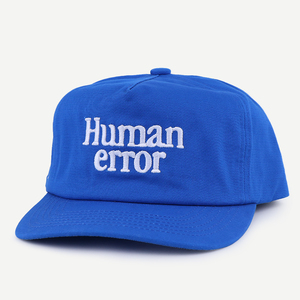 Gorra de Béisbol Azul sin Estructura de Perfil Alto de 5 Paneles Estilo Urbano con Forma Cuadrada y Logotipo Bordado Personalizado del Fabricante - Product Image 1