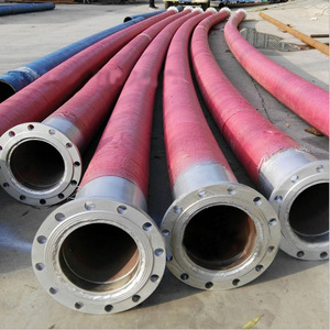 Bền đường kính lớn 8inch 10BAR ống cao su với phụ kiện mặt bích chống mài mòn xây dựng trang web vữa chuyển ống - Product Image 6